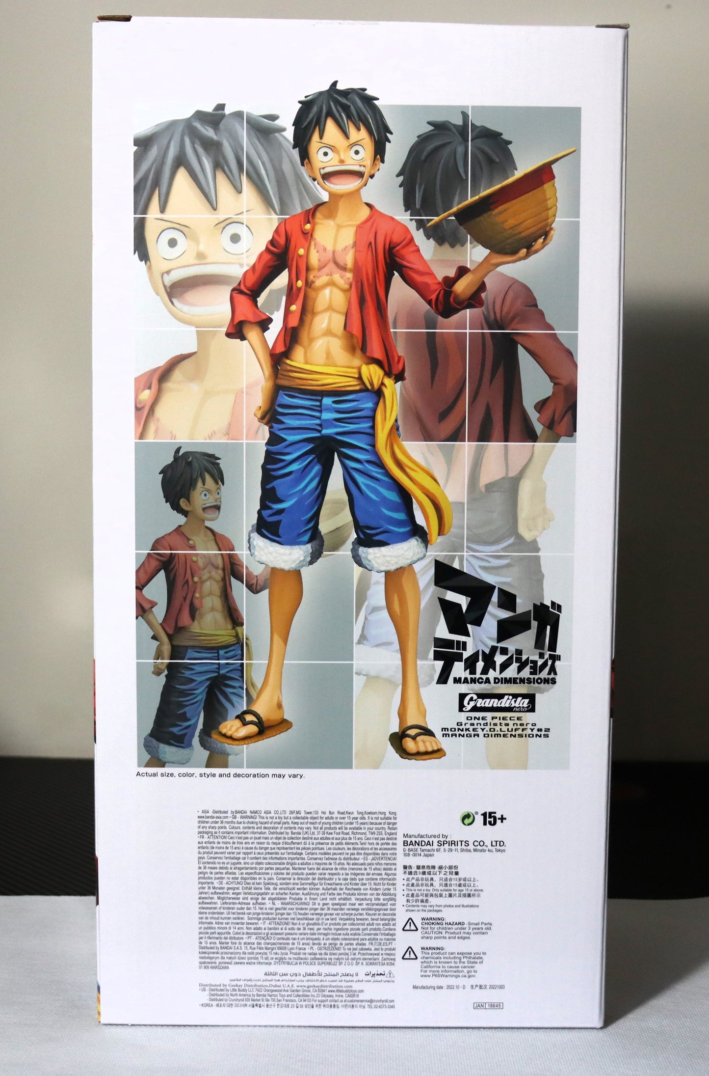 One Piece: Monkey D. Luffy: Manga Dimensions Grandista Nero Statue